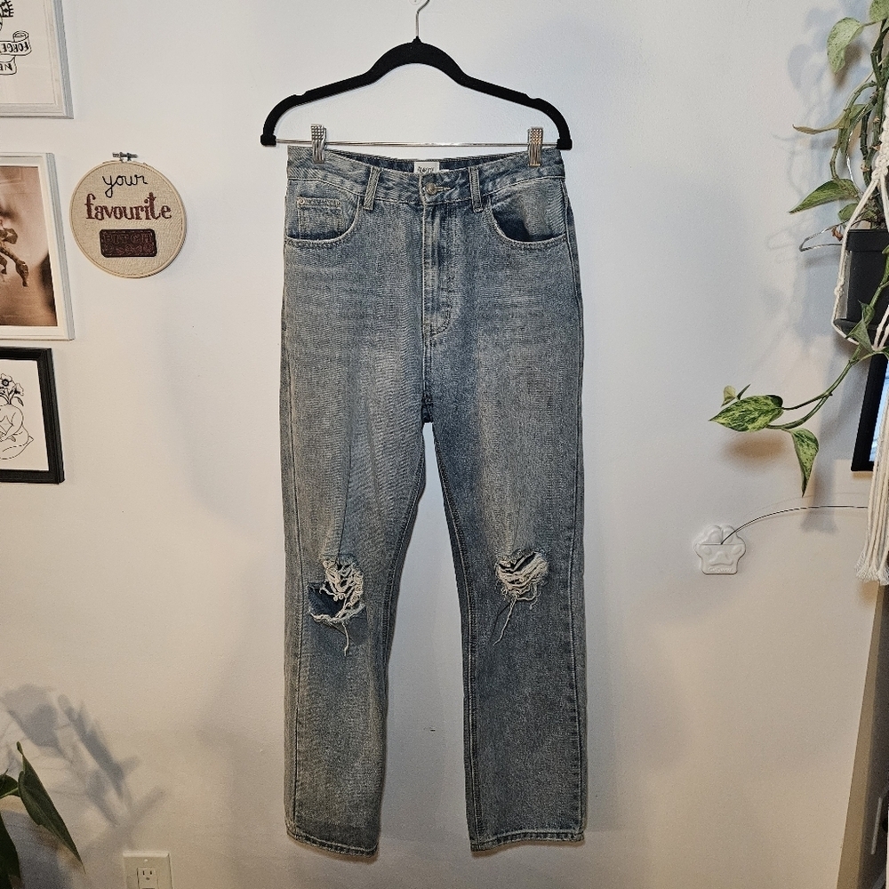 Princess Polly High-Waist Distressed Jeans